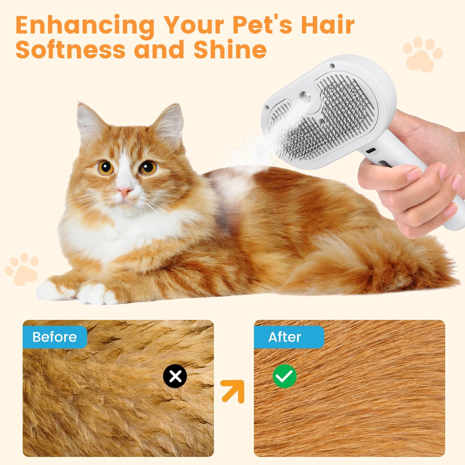 Dog & Cat Magic Grooming Brush