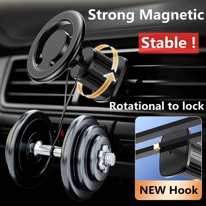 Magnetic Phone Car Mount 2026 - 360° Rotation - Universal Dashboard Holder - Super Strong Magnet