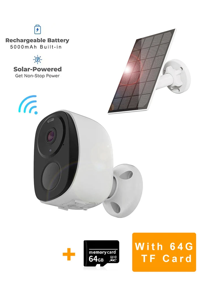 Wireless Security Camera 2026 - 1080p HD WiFi Indoor Cam - Night Vision - Motion Detection - Two-Way Audio