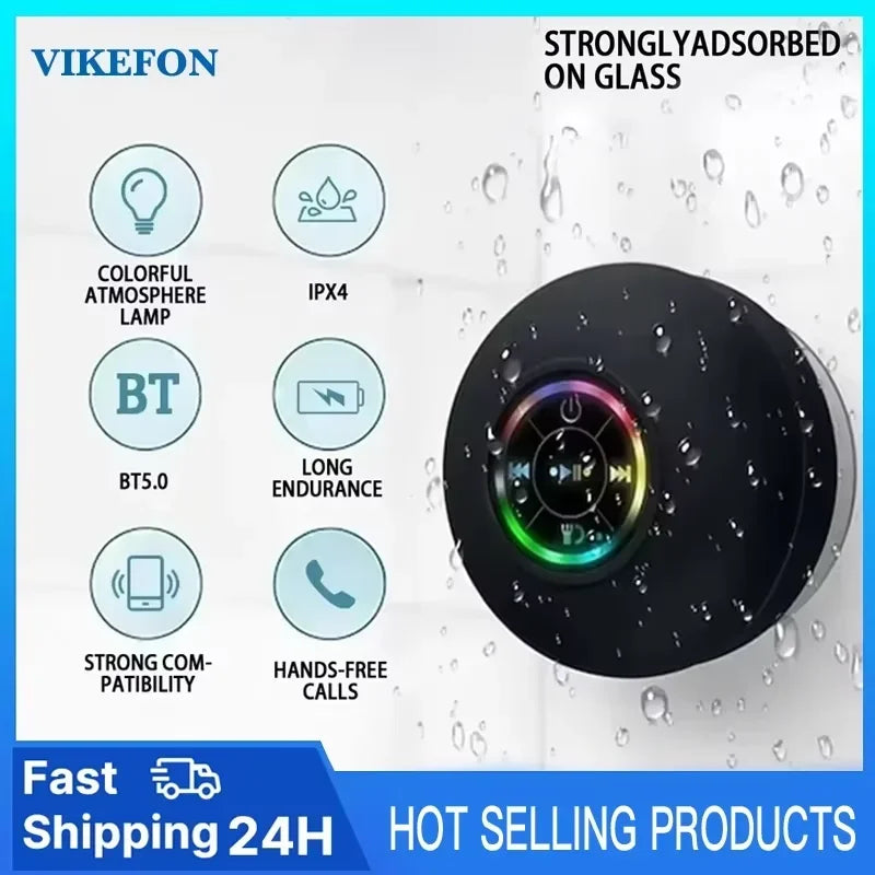 Portable Bluetooth Speaker 2026 - 20W Stereo Sound - IPX7 Waterproof - 24H Playtime - TWS Pairing