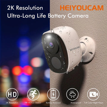 Wireless Security Camera 2026 - 1080p HD WiFi Indoor Cam - Night Vision - Motion Detection - Two-Way Audio