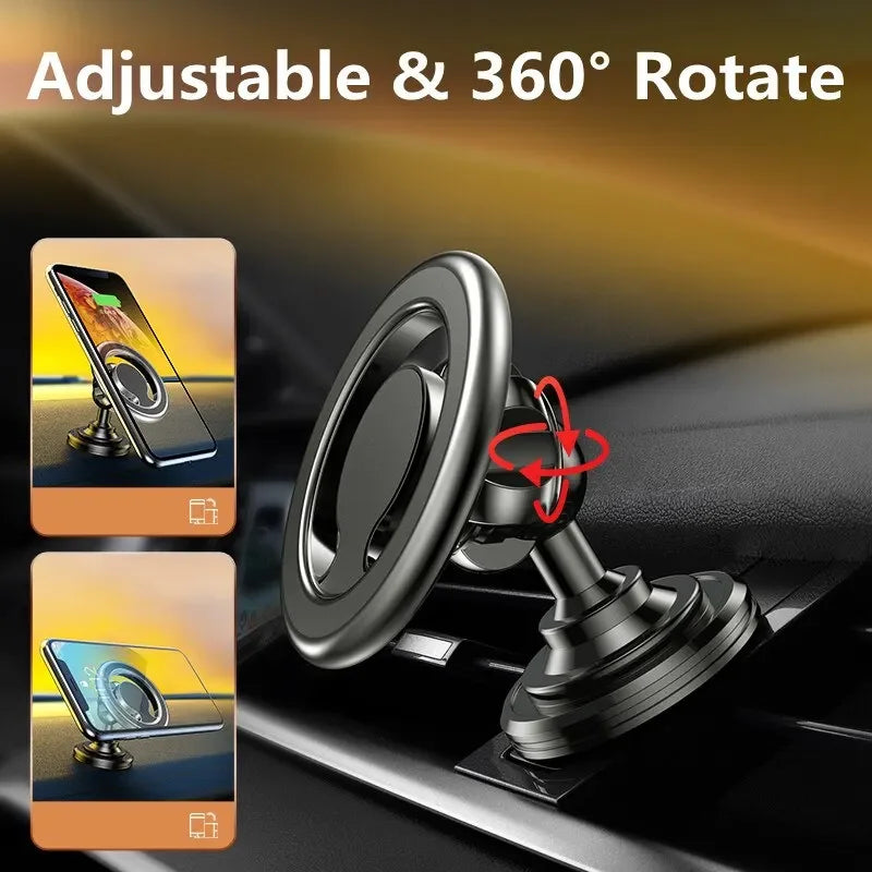 Magnetic Phone Car Mount 2026 - 360° Rotation - Universal Dashboard Holder - Super Strong Magnet