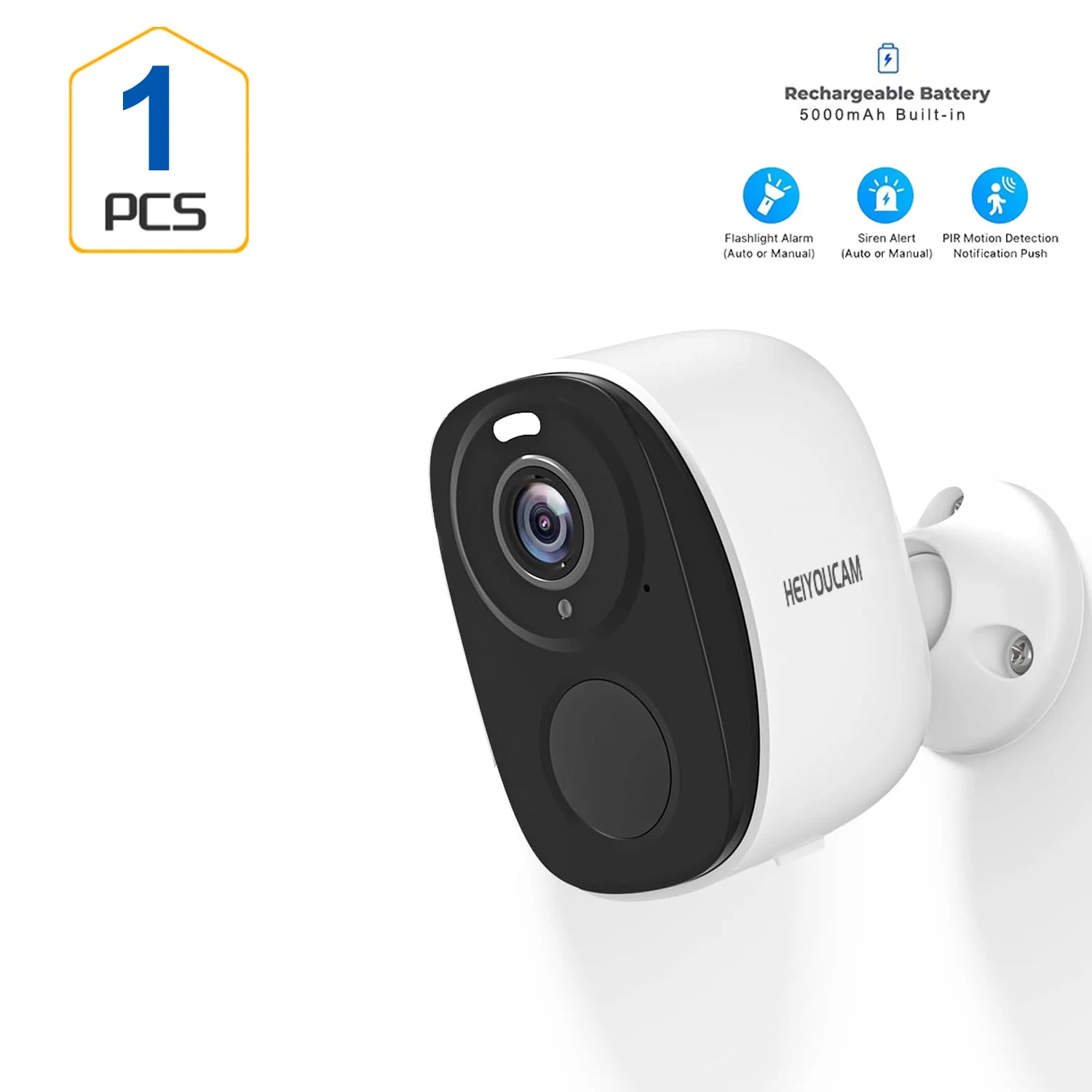 Wireless Security Camera 2026 - 1080p HD WiFi Indoor Cam - Night Vision - Motion Detection - Two-Way Audio
