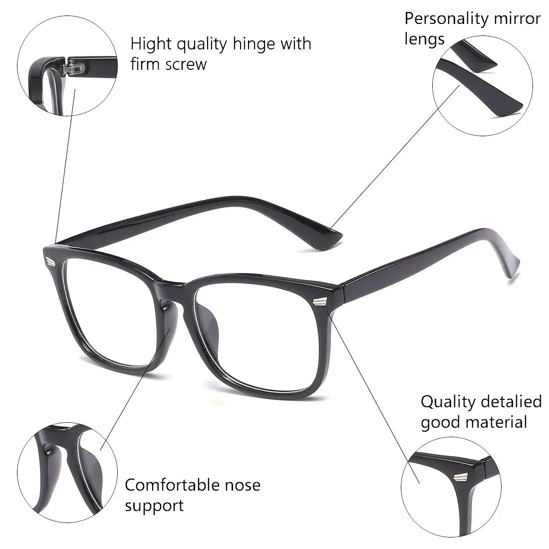 Blue Light Blocking Glasses 2026 - Anti Eye Strain - Computer Gaming Glasses - UV Protection