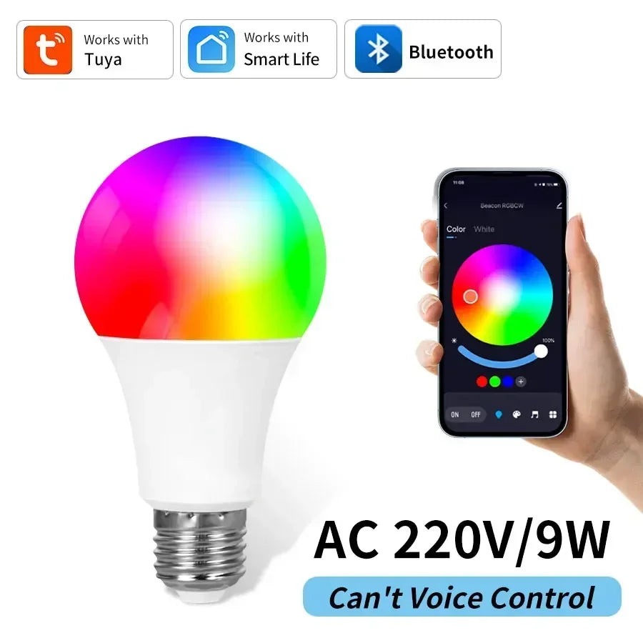 2026 Smart LED Light Bulb - WiFi RGB Color Changing - Alexa/Google Compatible - Energy Saving